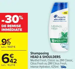 Carrefour HEAD & SHOULDERS Shampooing offre