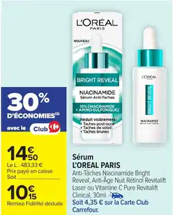 Carrefour L'OREAL PARIS Sérum offre