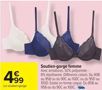 Carrefour Soutien-gorge femme offre