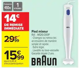 Carrefour BRAUN Pied mixeur offre