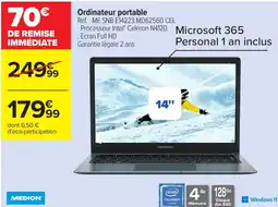 Carrefour MEDION Ordinateur portable offre