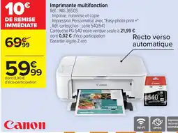 Carrefour CANON Imprimante multifonction offre