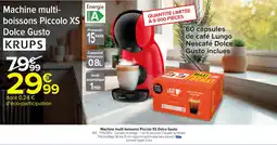 Carrefour KRUPS Machine multi- boissons Piccolo XS Dolce Gusto offre