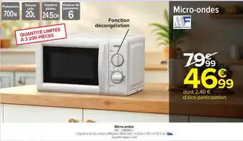 Carrefour Micro-ondes offre