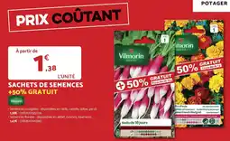 Bricomarché Vilmorin sachets de semences offre