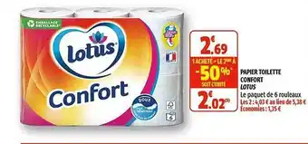 Coccinelle Supermarché Papier Toilette Confort Lotus offre