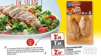 Coccinelle Supermarché 2 Filets De Poulet Rôti Le Gaulois offre