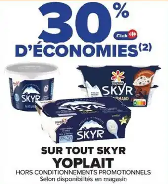 Carrefour Contact Skyr yoplait offre