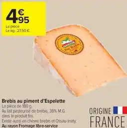 Carrefour Contact Brebis au piment d'Espelette offre