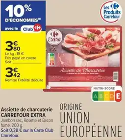 Carrefour Contact Carrefour extra assiette de charcuterie offre