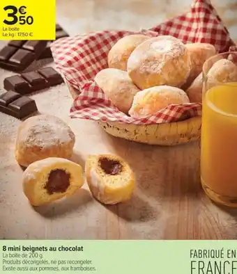 Carrefour Contact 8 mini beignets au chocolat offre