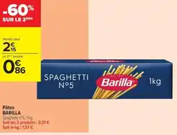 Carrefour Contact Barilla pâtes offre