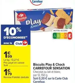 Carrefour Contact Carrefour sensation biscuits play & chock offre