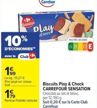 Carrefour Contact Carrefour sensation biscuits play & chock offre