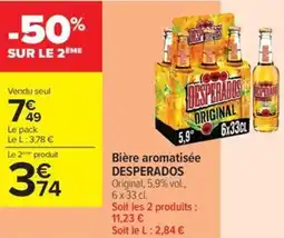 Carrefour Contact Desperados bière aromatisée offre