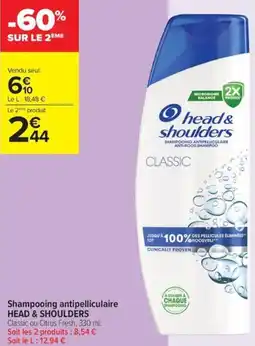 Carrefour Contact Head & shoulders Shampooing antipelliculaire offre