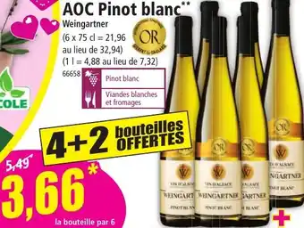 Norma Weingartner AOC Pinot blanc offre