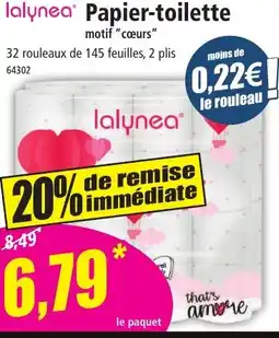 Norma Lalynea papier-toilette motif "coeurs" offre