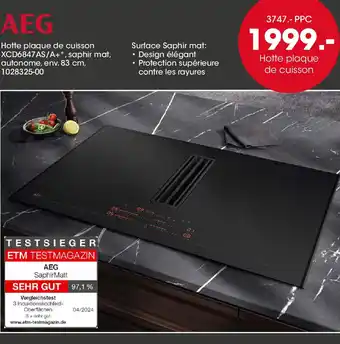 Möbel Martin AEG Hotte plaque de cuisson offre