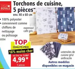 Norma Casa royale torchons de cuisine offre