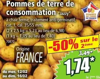 Norma Pommes de terre de consommation offre