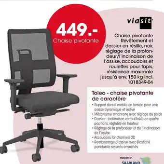 Möbel Martin Chaise pivotante offre