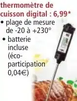 Norma Casa royale thermomètre de cuisson digital offre