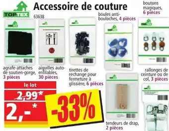 Norma Toptex Accessoire de couture offre