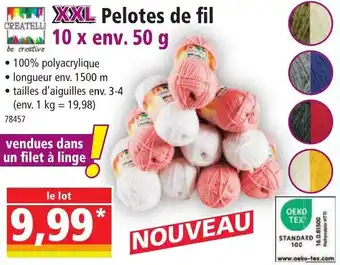 Norma CREATELLI Pelotes de fil offre