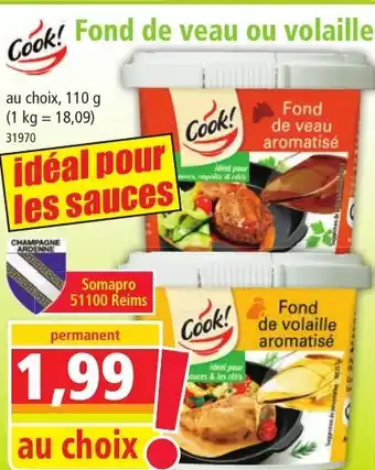 Norma COOK Fond de veau ou volaille offre