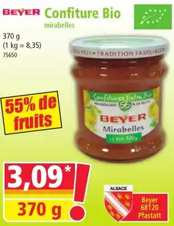 Norma BEYER Confiture Bio mirabelles offre