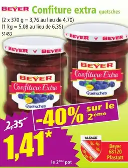 Norma BEYER Confiture extra quetsches offre