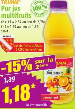 Norma TRIMM® Pur jus multifruits offre