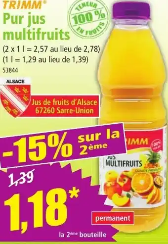 Norma TRIMM® Pur jus multifruits offre