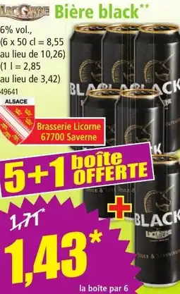 Norma LAGGRE Bière black** offre