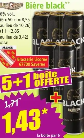 Norma LAGGRE Bière black** offre