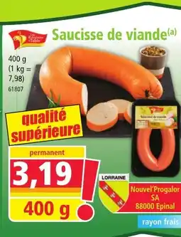 Norma Saucisse de viande offre