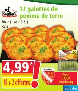 Norma KAUFFER'S 12 galettes de pomme de terre offre