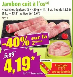 Norma Jambon cuit à l'os offre