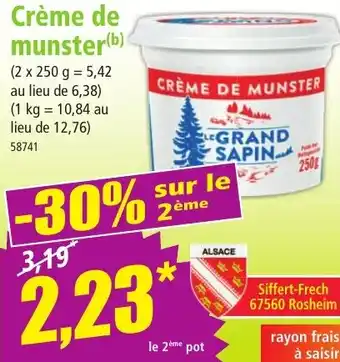 Norma CRÈME DE MUNSTER offre