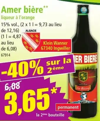 Norma Amer bière offre