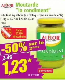 Norma ALELOR Moutarde "la condiment" offre