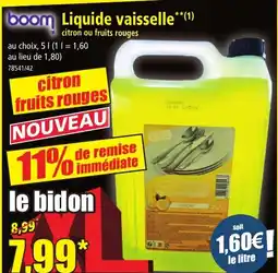 Norma BOOM Liquide vaisselle offre