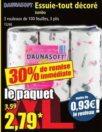 Norma DAUNASOFT Essuie-tout décoré offre