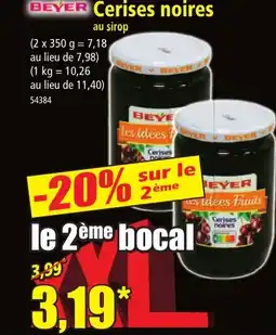 Norma BEYER Cerises noires au sirop offre