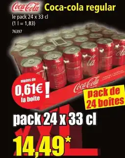 Norma COCA-COLA regular offre