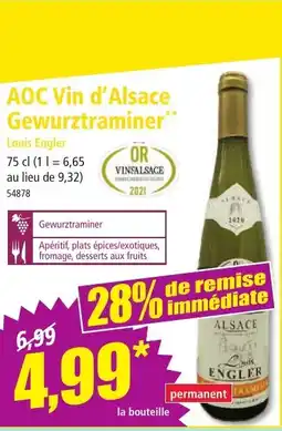 Norma AOC Vin d'Alsace Gewurztraminer offre