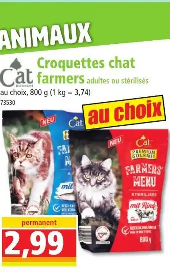 Norma CAT Croquettes chat Cat farmers adultes ou stérilisés offre