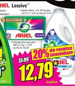 Norma ARIEL Lessive offre