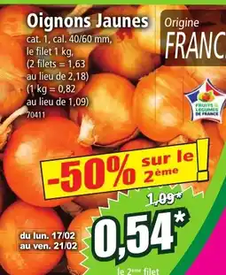 Norma Oignons Jaunes offre